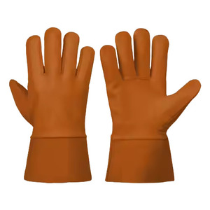 Gants de soudage TIG en cuir de chèvre et croûte de cuir de vache, résistants à l'abrasion, à la chaleur et ignifuges pour la construction et la lutte contre les incendies - Product Image 2