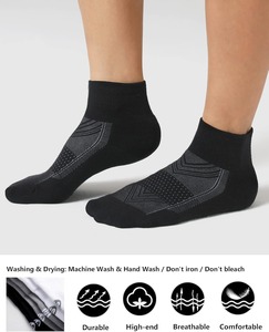 Wholesale Womens <b>Running</b> Ankle <b>Socks</b> Cushioned Breathable Mesh Arch Support Athletic Gym Sports <b>Socks</b> OEM CustomFor Training - Product Image 4