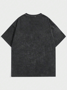 Camisetas de Hombre al por Mayor de Alta Calidad 100% Algodón, Estilo Hip-hop Vintage, Oversize, Unisex, Impresión DTG, Totalmente Personalizadas - Product Image 2