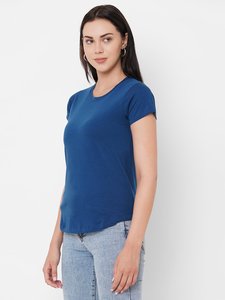 เสื้อยืดโอเวอร์ไซส์ทรงหลวมสำหรับผู้หญิง แขนยาว คอโอ  ผ้าฝ้าย 100%  รับสกรีนโลโก้ตามสั่ง - Product Image 2