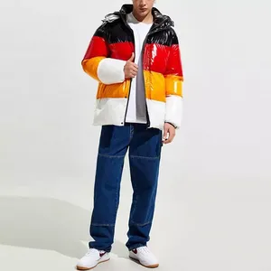 Custom Spring Stand Collar Front Logo Windproof Breathable <b>Thin</b> Duck Goose Embroidery Nylon Bomber <b>Jacket</b> - Product Image 4