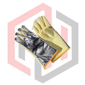 Gants de sécurité en cuir aluminisé pour pompiers, anti-chaleur, anti-impact, durables, respirants, sans silicone, sans poudre - Product Image 4