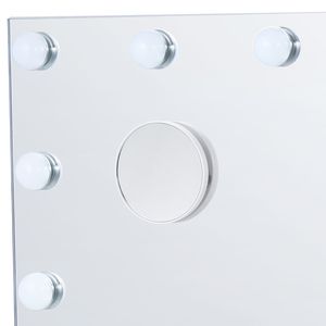 Specchio LED Hollywood per Trucco con Lampadine Dimmerabili, 3 Modalità di Illuminazione a Colori, Ingrandimento 5X Rimovibile, Direttamente dal Produttore - Product Image 4