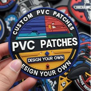 Parches de Goma 3D Personalizados, Resistentes al Agua, con Logotipo, Opciones de Termoadhesión o Cosido para Ropa, Gorras y Equipos, OEM Disponible - Product Image 3