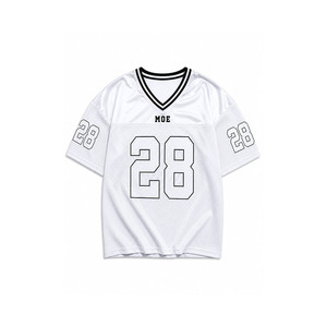 Maillot de football américain classique style Y2K, design personnalisé, surdimensionné, imprimé sur mesure, col en V, maillot de sport rétro en mesh vierge - Product Image 3