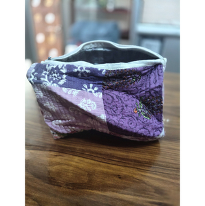 Pochette cosmétique bohème en textile à panneaux, petite, avec fermeture éclair, motifs multicolores, portable, idéale comme cadeau - Product Image 2