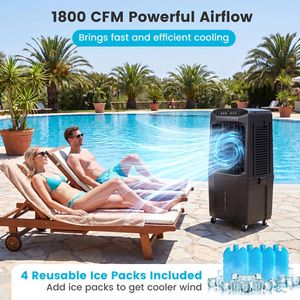 1800 CFM Evaporative <b>Portable</b> Air Cooler 7 Gal Detachable Water Tank ROHS Certified for Household Use AU/EU Plug <b>AC</b> Power Source - Product Image 5