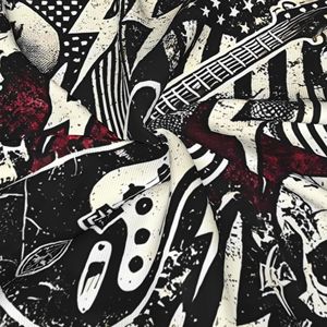 Custom Logo Printed Square Silk Satin Head Scarf Bandana with Geometric Animal <b>Leaf</b> -Multi-Functional Head Scarves Bandanas - Product Image 2