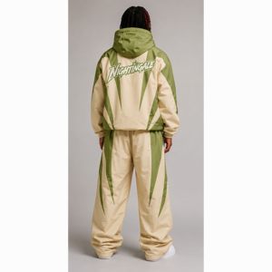 Conjunto Deportivo de Nylon para Hombre, Cortavientos, de Alta Calidad, Personalizado, Corte Holgado, Transpirable, Impermeable, para Entrenamiento y Jogging - Product Image 4