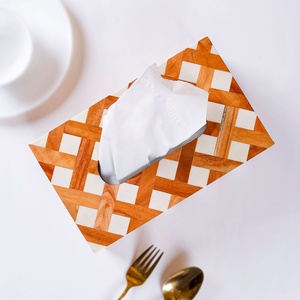 Premium Wooden <b>Tissue</b> <b>Paper</b> Box Cover Decorative <b>Tissue</b> Holder Modern Home Office Restaurant Hotel Decor - Product Image 2