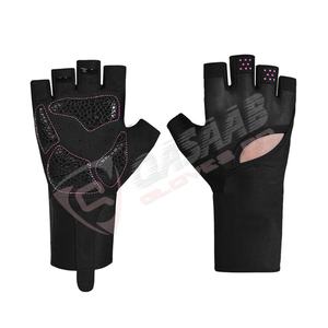 Half-finger <b>Blacked</b> Longed-handed Weight Lifting-Grip Workout Wholesale Custom Logo <b>Men</b> Gym <b>Gloves</b> For Cycling Bikers Bicycled - Product Image 3