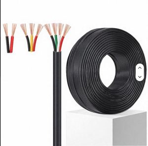 Câble électrique multiconducteur à 3 fils, en cuivre toronné, isolé en PVC, 450V, qualité industrielle, couleur noire - Product Image 3
