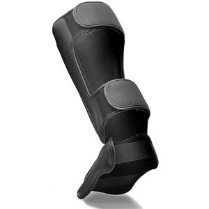Protège-tibias de boxe en cuir PU de qualité supérieure, protège-jambes d'entraînement MMA Muay Thai, protège-tibias légers pour le kick, nouveau protège-chevilles - Product Image 5