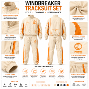 Chaqueta y Pantalones Deportivos Cortavientos Reflectantes para Hombre al por Mayor, Traje Cortavientos Personalizado de Alta Calidad y Ligero - Product Image 5