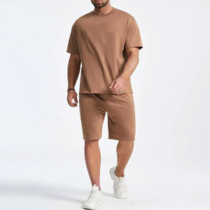 Conjunto de Camiseta y Pantalones Cortos Deportivos para Hombre, Traje de Dos Piezas de Verano, Impresión Personalizada, Algodón Transpirable, Unisex, OEM - Product Image 6
