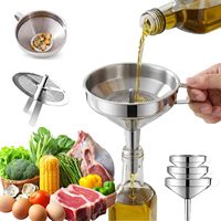 Entonnoir à huile épaissi de grand diamètre, passoire à huile de cuisine domestique, verseur universel, outils d'entonnoir de séparation