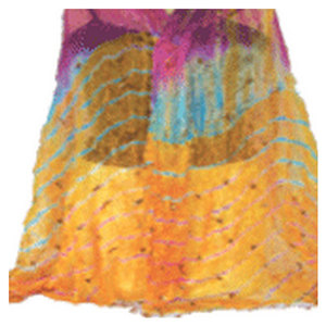 Elegant <b>Chiffon</b> Tie Dye Bandhani <b>Scarf</b> Lightweight Ethnic Fashion Dupatta for Women Stylish Traditional Printed Shawl for Casual - Product Image 2