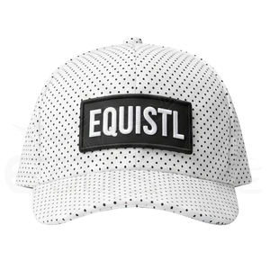 Gorras de Béisbol Blancas al por Mayor, Gorras con Parche de Puntos Negros, Gorras de Moda Urbana para Hombres y Mujeres - Product Image 1