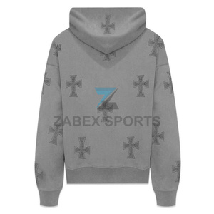 Sudadera con Pedrería Personalizada para Hombre, Ropa Urbana de Invierno, 2 Piezas MOQ, Prendas de Alta Calidad - Product Image 2