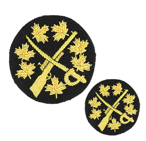 Premium Quality Handmade Best Selling Low MOQ Eco-Friendly Metal Embroidered Badges Latest Solid Color - Product Image 2