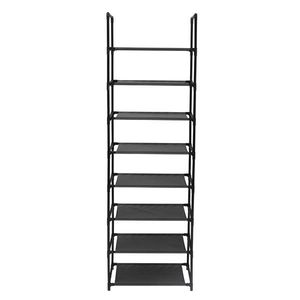 Libreria Angolare Industriale a 4 Ripiani in Legno, Scaffale Autoportante per Stoccaggio ed Esposizione in Cucina, Soggiorno, Studio - Product Image 3