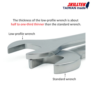 Llave Inglesa de Boca Abierta Forjada de Grado Profesional SKILLTEK de 21 mm, Acabado Cromado, Resistencia Industrial, Herramientas de Reparación de Bicicletas y Automóviles, Bricolaje - Product Image 3