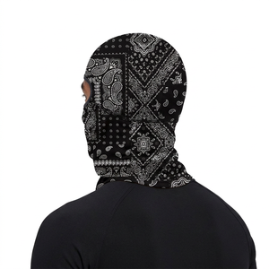 High Quality 2026 Hot sale OEM Custom Logo Paisley Print Balaclava Bandana Style Full Face Mask Breathable Stretch Manufacture - Product Image 2