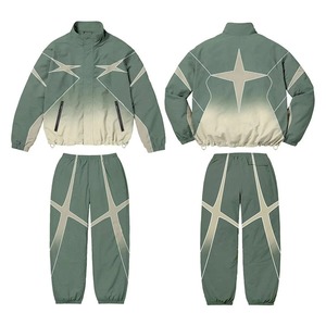 New Custom Men's Tracksuit Windbreaker Outfits Nylon Sport Jacket Track Zip up <b>Wind</b> <b>Breaker</b> Tracksuits for Men Latest Arrival - Product Image 1