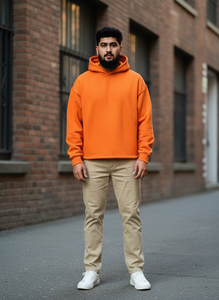 Sweat-shirts et sweats à capuche pour hommes en coton de qualité supérieure, épais, en molleton lourd, surdimensionnés, avec logo personnalisé imprimé - Product Image 5