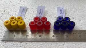 Perles de verre facettées jaunes, tubes cylindriques opaques de style russe pour la fabrication de bijoux, colliers, bracelets, fournitures, boîte Conifer - Product Image 2