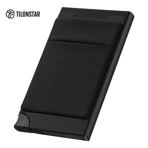 TILONSTAR TWM113b New Style Automatic Pop up Slim Aluminum Mens Rfid Blocking Credit <b>Card</b> Holder - Product Image 1