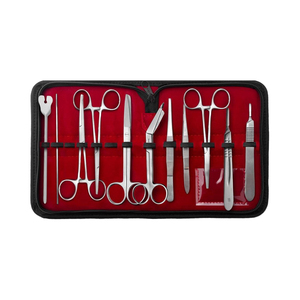Student Minor Training Manual Surgical <b>Kit</b> 18-Piece Stainless Steel Set | Educational Dissection <b>Suturing</b> Tools Medical Practice - Product Image 1