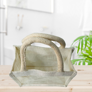 Vente en gros sac à main fantaisie en jute indien avec motif de vin pour les mariages de Noël Diwali et les fêtes d'anniversaire-sacs panier de faveur de mariage - Product Image 6