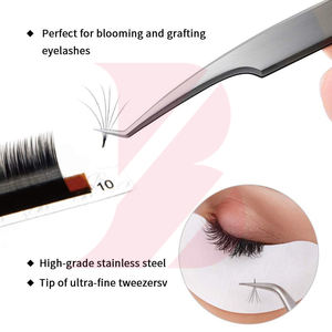 Pinzas para Extensiones de Pestañas, Puntas Curvas y Puntiagudas de Fibra, Producto de la Mejor Calidad, Pinzas para Extensión de Pestañas - Product Image 3