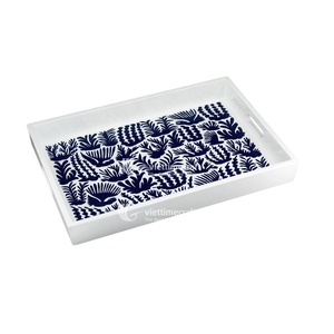 VENTA Juego de té Bandeja de laca de animales tropicales, bandeja decorativa hecha a mano de Vietnam, regalos temáticos de jungla y venta al por mayor de Vietnam - Product Image 4