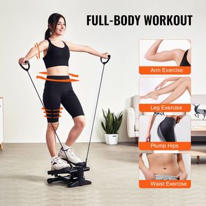 Mini Stepper Idraulico per Fitness, Attrezzo Cardio per Allenamento Completo del Corpo con Bande di Resistenza, Macchina Ellittica per Uso Domestico - Product Image 3