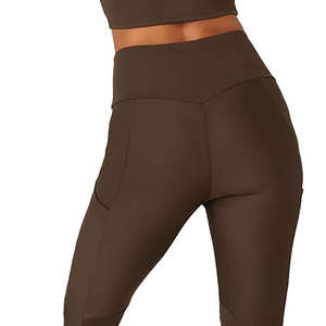 Leggings de Yoga con Cintura Elástica, Sólidos, de Alta Calidad, Sin Costuras, para Gimnasio, Secado Rápido, Transpirables, Ropa Deportiva para Mujer, Talla Adulto, OEM - Product Image 3