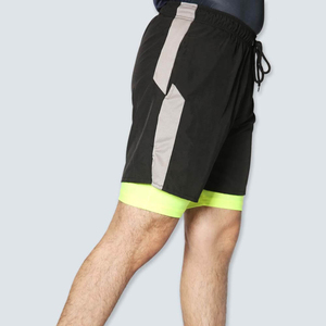 Pantalones Cortos Deportivos de Malla para Hombre, Ideales para Gimnasio, Fitness, Entrenamiento y Running, con Compresión, Venta al por Mayor - Product Image 2