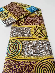 Tela de algodón con estampado de cera africana, calidad Premium de Freetown para vestidos elegantes, trajes tradicionales y decoración del hogar - Product Image 5