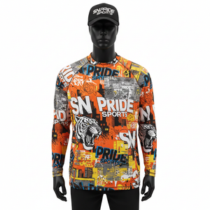 Rashguard MMA unisexe sur mesure de haute qualité, design par sublimation, manches longues, respirant, séchage rapide, logo personnalisé - Product Image 1