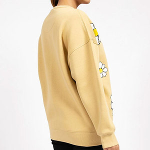 Sweat-shirt décontracté en coton doux à col rond et manches longues, confortable pour tous les jours, haut de mode pour femme, sweat-shirt de sport - Product Image 2