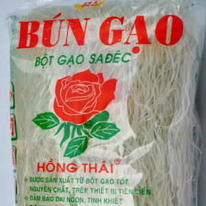 Fideos de Arroz Secos Premium Vietnam Hong Thai Sa Dec, 100% Arroz, 50g, 12 Meses de Caducidad, Bolsa, OEM/ODM, Venta al por Mayor, MOQ Bajo, Blanqueados - Product Image 1