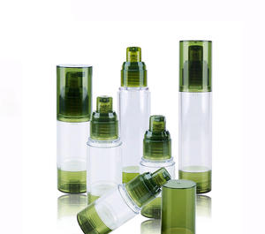 GP24 Botella Cosmética de Alta Calidad de 15ml 30ml con Pincel de Pico de Pato Verde y Estampado en Caliente Unalilia para Protector Solar con Tapa - Product Image 5