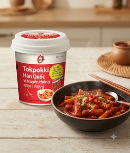 Korean Instant Tokpokki 105g - Spicy Flavor O'food - Ready To Eat Tokpokki | Wholesale & OEM Food - Product Image 2