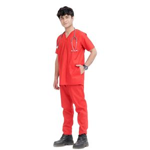Uniforme Médico para Hombre, Traje Quirúrgico de Algodón Ligero, Suave y Transpirable, Uniforme de Trabajo para Hospital, Personalizable con Marca Privada OEM - Product Image 4