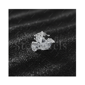 Pendientes de Diamante Cultivado en Laboratorio con Certificación GIA IGI, 3.0ct, DEF, VVS, VS, Oro Fino, Plata de Ley 925, Regalo para Él y Ella - Product Image 1