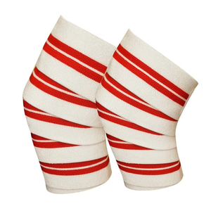 Bandes de genou respirantes de haute qualité, couleur unie, pour la musculation, le powerlifting et l'haltérophilie, entraînement de musculation, bodybuilding - Product Image 1