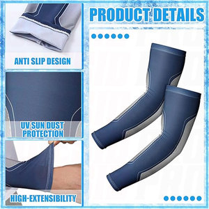 ปลอกแขนกีฬา OEM ป้องกันรังสียูวี ระบายความร้อน สำหรับผู้ชายและผู้หญิง น้ำหนักเบา ระบายอากาศได้ดี ปิดรอยสัก - Product Image 4