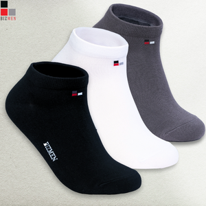 Bizmen <b>Men's</b> Casual Ankle <b>Socks</b> Anti-Slip Anti-Bacterial Woven Cotton BSC013 - Product Image 1