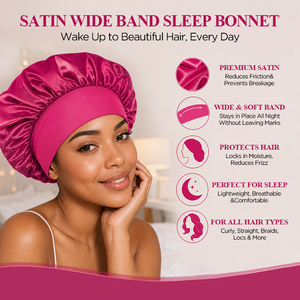 Bonnet de Douche et Bonnet de Nuit en Acrylique Satiné Personnalisable avec Logo, Tendance Classique, Grande Taille, Bande Large, Unisexe, Motif à Pois Décontracté - Product Image 2